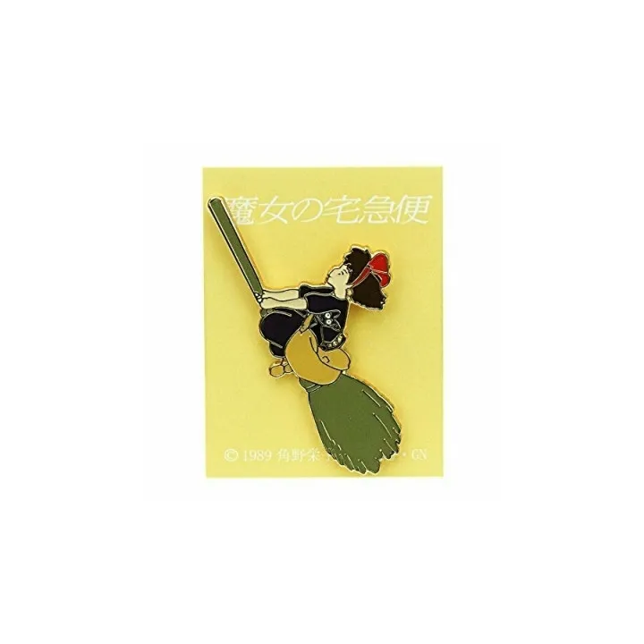 Pins Kiki on her broom - Kiki's Delivery Service